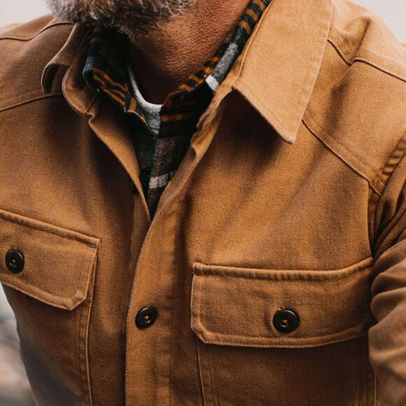 Taylor Stitch Lined Shop Shirt / Shirt Jac Tobacco / 44 XL - Picture 11 of 13